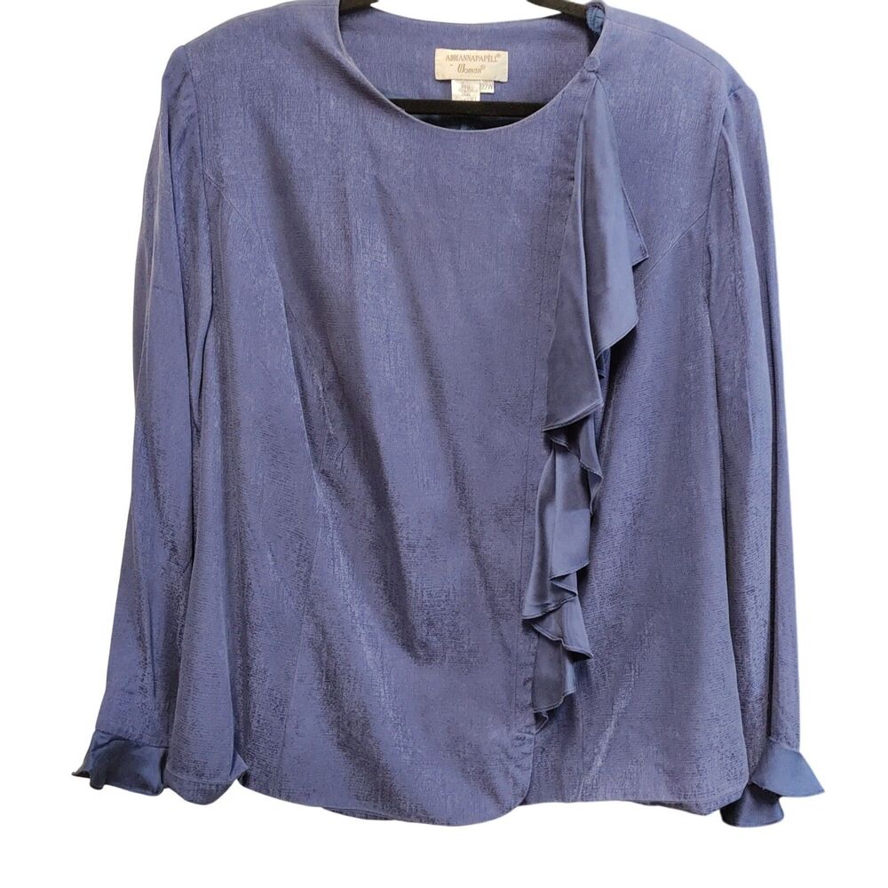 Adriannapapell Womens - Size 22W - Vintage Silk Textured Jacket